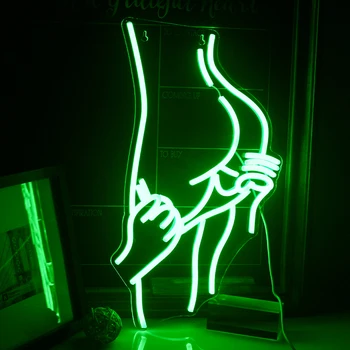 Wanxing סקסית גברת שלט קיר לחתום על אמנות גותית חדר דקורטיביים אורות ניאון עבור מסיבת בר המלון מבריק Led תאורה הבמה