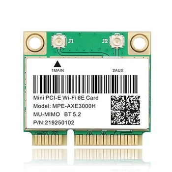Wifi 6E 2400Mbps AX210 MPE-AXE3000H Wireless Mini PCI-E כרטיס BT 5.2 802.11 AX 2.4 G/5G/6Ghz רשת תקשורת מקומית אלחוטית, כרטיס מתאם