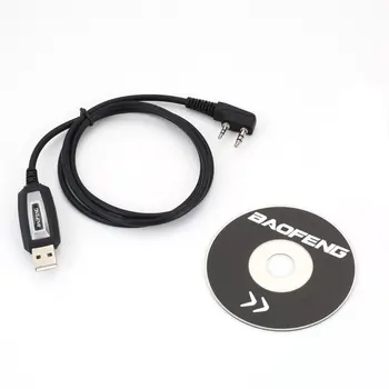 Wterproof USB תכנות כבל נהג CD BaoFeng UV-5R Pro Plus UV-5S עמיד למים ווקי טוקי המשדר כבל Usb
