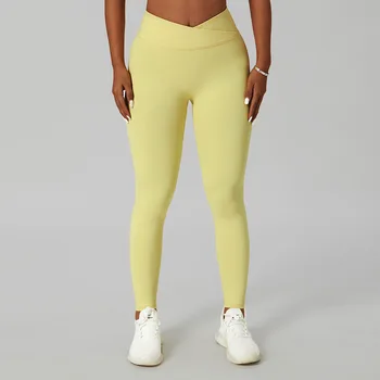 Wyplosz חותלות על כושר יוגה מכנסיים דחיסה חיוני נשים ספורט ריצה גבוהה אלסטי כושר לדחוף את חופפים משלוח חינם