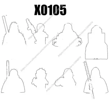 X0105 דמויות הסרט אביזרים אבני בניין לבנים צעצועים XH203 XH204 XH205 XH206 XH207 XH208 XH209 XH210