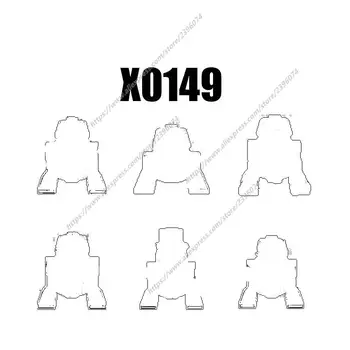 X0149 דמויות הסרט אביזרים אבני בניין לבנים צעצועים XH525 XH526 XH527 XH528 XH529 XH530