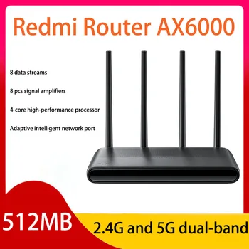 Xiaomi Redmi נתב AX6000 5952Mbs WiFi6 512MB Quad-core CPU רשת מהדר חיצוני אות רשת מגבר להשתמש עם Mijia APP