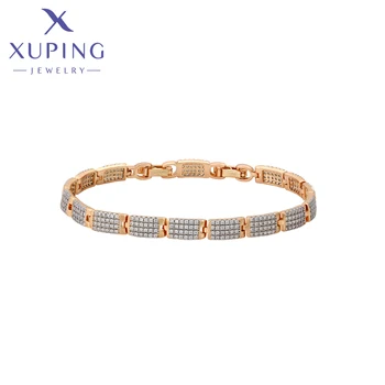 Xuping תכשיטי אופנה קסם יוקרה הגעה חדשה מרובע צמידי זהב צבע צמיד לנשים ילדה S00157450
