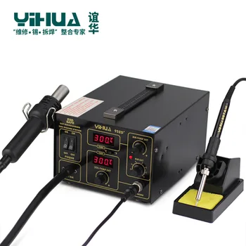 YIHUA 952D+ עמדת הלחמה באוויר חם עם 4 חרירי משאבת סוג עמדת הלחמה על תיקון טלפון