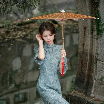 Yourqipao 2023 הקיץ רמי שכבה כפולה שיפור Cheongsam חופשי רטרו אלגנטי צ ' יפאו בסגנון סיני שמלת ערב לנשים