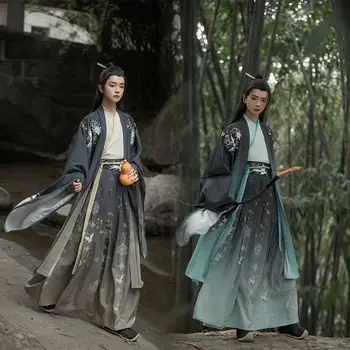 Yourqipao סינית עתיקה תלבושות מסורתיות Hanfu שמלת ריקוד חליפת טאנג שושלת כמה השמלה סייף תלבושת נסיך בגדים