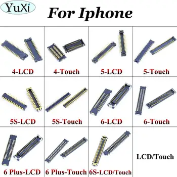 YuXi מגע תצוגת מסך LCD FPC מחבר עבור iPhone 5 5S 6 6 6 פלוס 6S 4G לוח התצוגה למחבר על לוח האם Mainboard