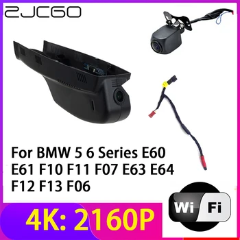 ZJCGO 4K 2160P Dash Cam DVR, מצלמה 2 עדשות מקליט Wifi ראיית לילה עבור BMW 5 סדרה 6 E60 E61 F10 F11 F07 E63 E64 F12 F13 F06