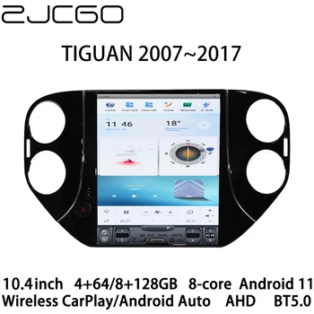 ZJCGO ברכב נגן מולטימדיה סטריאו רדיו GPS ניווט NAVI אנדרואיד 10.4 אינץ ' עבור פולקסווגן פולקסווגן TIGUAN 2007~2017