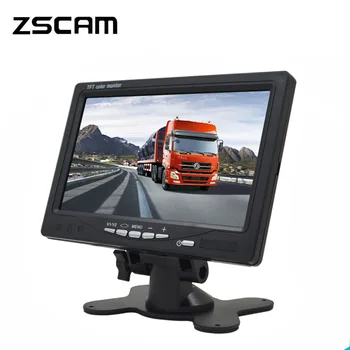 ZSCAM דיגיטלי מיני 1024*600 7 Inchs LCD בדיקת מוניטור טלוויזיה במעגל סגור מצלמת מעקב יום א/אנלוגי אבטחה IPS לפקח על מצלמת וידאו.