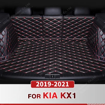 אוטומטי מלא כיסוי תא המטען מחצלת על קיה KX1 2019-2021 20 המכונית מגף כיסוי כרית אוניית מטען פנים-מגן אביזרים