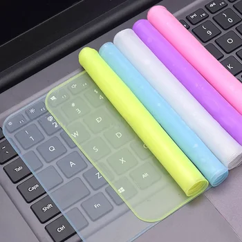 אוניברסלי נייד מקלדת כיסוי שקוף סרט רב-צבעים המחברת Macbook מגן סיליקון Dustproof ברור סרטים
