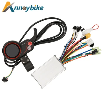 אופניים חשמליות 24V 36V 48V 350W אופניים חשמליים ebike 5 pin Plug תצוגת LED מד Ebike בקר האצבע המצערת קיט