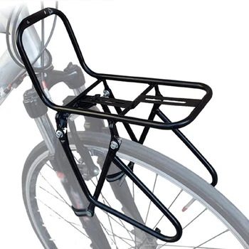 אופניים קדמי מתלה, סגסוגת אלומיניום המזוודות הופעות המוביל מתלים 15KG קיבולת הרים אופני כביש Pannier המתלה.