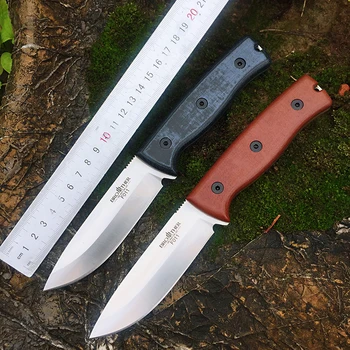 אח סכין F011 קבוע להב D2 ישר פלדת הסכין Bushcraft סכין מאחז ציד קמפינג קשיות גבוהה Micarta אוחז