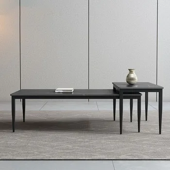 איטלקי המשרד לוח שולחן קפה מרובע נשלף חסכוני מודרני קטן פשוט לחיות טלוויזיה ארון Mueblesa רהיטים WXHYH