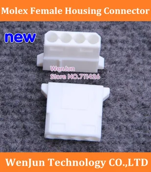איכות גבוהה DIY Molex גדול 4P 4D 4pin נקבה עבור מחשב PC ATX IDE מחבר חשמל מעטפת פלסטיק דיור עם מסוף pin