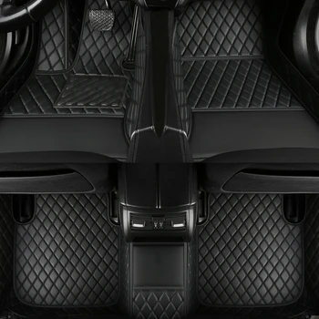 אישית המכונית מחצלות עבור אאודי RS6 2016-2023 השנה הפנים CarAccessories שטיח עור מלאכותי