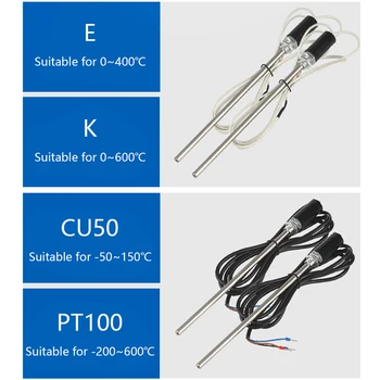 בדיקה רוד רפואי RTD K E CU50 PT100 חיישן טמפרטורה 200 מ 