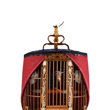 במבוק פטרת תוכי מיוחד בית גדול מלא כלוב במבוק בעבודת יד בוטיק כלוב הציפורים