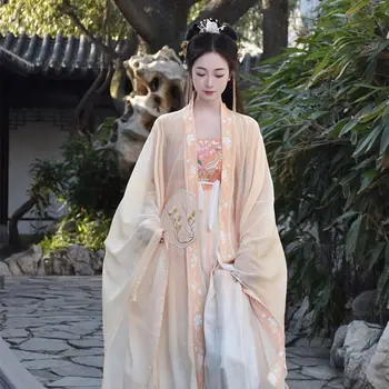 בסגנון סיני Hanfu קבוצות נשים עתיק בציר רקמה אלגנטית פיות Cosplay תלבושות מזרחי מסורתי שמלת נסיכה