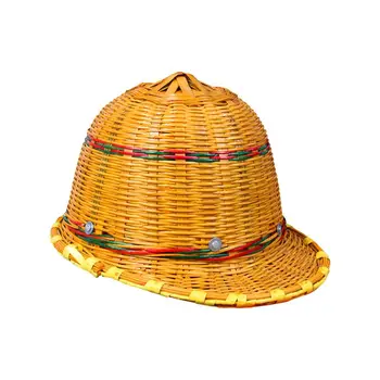 בקיץ כובע במבוק לנשימה ארוגים ביד במבוק שמש כובעים עובד עבודת הגנה קסדה באתר בנייה