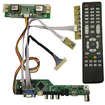 בקר הלוח נהג טלוויזיה+HDMI+VGA+AV+USB עבור 1280x1024 M190EG01 V0 / V1 / V2 / V3 LCD מסך LED 30Pins 4-CCFL