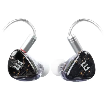 בשלושה כוכבים אוזניות 4EST+2BA+10MM ננו דינמי נהג HIFI באוזן צגים Wired אוזניות אוזניות אוזניות IEMs KBEAR