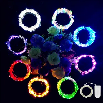 גרלנד חיצוני מקורה עיצוב חתונה חוטי נחושת LED אורות מחרוזת קישוטי השנה החדשה נואל נטאל 5pcs חג מולד פיות אורות