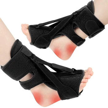 דורבן ברגל סד גרסה משודרגת, 3 משוך מתכוונן רצועות מטרים תיקונים, ייצוב סוגריים להקל על כאב ברגל