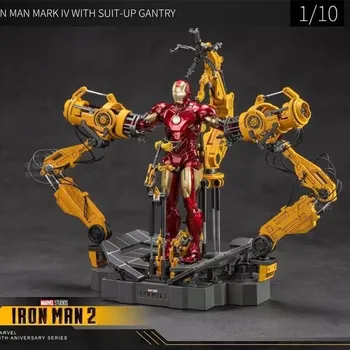 דיסני Zd צעצועים Iron Man MK 4 עם חליפה-אפ תושבת מוגבל לאסוף מארוול אגדות הנוקמים הפעולה איור צעצוע מתנה