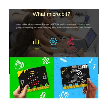 ה-Bbc Microbit V2.0 לוח האם מבוא גרפי התכנות פייתון עבור בתי הספר היסודיים והתיכוניים