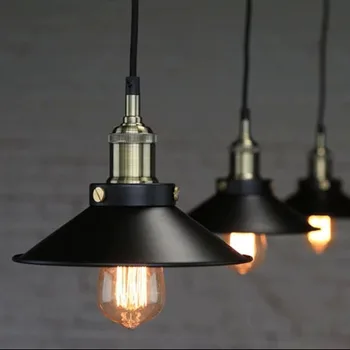 האמריקאי פשוט נברשת מסעדה בר יצירתי רטרו בודד-ראש מנורות חנות בגדים מיוחדים קישוט ברזל המנורה