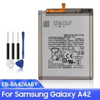 החלפת הסוללה של הטלפון EB-BA426ABY עבור Samsung Galaxy A42 SM-A426B SM-A4260 SM-A426U SM-A426N 45000mAh עם כלים בחינם