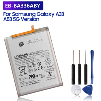 החלפת סוללה EB-BA336ABY עבור Samsung Galaxy A33 A53 5G A5360 SM-A5360 נטענת הסוללה של הטלפון 4860mAh