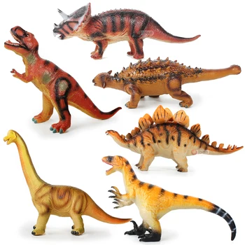 היורה סימולציה דינוזאור צעצוע רך טירנוזאורוס רקס טריצרטופס אנקילוזאורוס מודל רך ילד יום ההולדת מתנה להבין את המודל