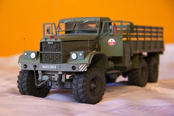 הצבאי האוקראיני משאית Kraz-255B 1:25 DIY נייר מודל הערכה חידות בעבודת יד צעצוע DIY