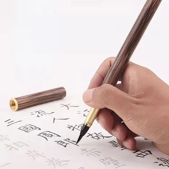 הקליגרפיה הסינית מברשת עט סמור ארנב מספר שערות עט נובע מברשת רכה רגיל התסריט ציור סיני מברשת עט