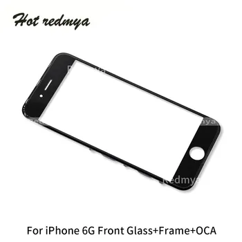 חדש 100% לוח מגע חלופי עבור iPhone 6G 6 פלוס הקדמי החיצוני מסך עדשת זכוכית עם מסגרת לוח לתקן חלקים