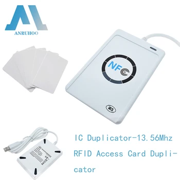 חדש ACR122U IC כרטיס Duplicator RFID הצפנה פענוח הקורא 13.56 Mhz NFC שבב חכם תג סופר ISO14443 מפתח USB שיבוט הצילום