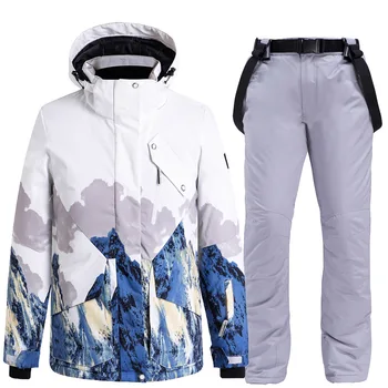 חדש חם הר השלג בגדים חליפות סקי עבור גברים, נשים, זוגות עמיד למים Windproof חליפת סנובורד סקי מעיל אוברול