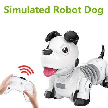 חדש שליטה מרחוק רובוט כלב עם התחמקות ממכשולים צעצוע כלב לתכנות מגע לילדים צעצועים מדומה מחמד מתנה