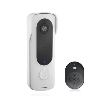 חכם אלחוטי וידאו פעמון חזותי דיגיטלי אינטרקום אלחוטי פעמון הדלת אלקטרונית פעמון 480P מצלמת אבטחה בבית