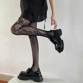 חלול תחרה רשת גרב יפנית לוליטה לבן גרב סקסי סרוגים גפן רצועת גרבי נשים סקסיות תחתית גרביונים