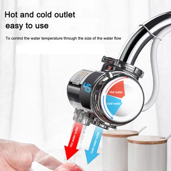 חשמלי ברז מים חמים מחמם מיידי, מהיר-חום במטבח ללא התקנה של מחמם המים