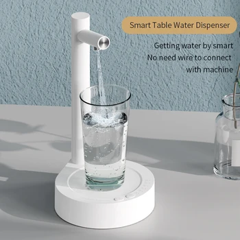 חשמלי נייד ליטר מים משאבת מים אוטומטיים בקבוק משאבה מכונת שולחן העבודה נטענת מים מכונת קומקום עם מעמד