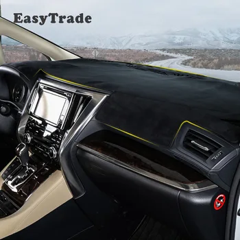 טויוטה Alphard Vellfire 30 סדרת 2016-2019 2020 אביזרים לוח המחוונים במכונית אנטי-בעיטה שטיחון הגנה מזרני בידוד חום