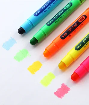 טריים קטן מוצק מדגיש צבע ממתקים עט סימון היד חשבון עפרון משלוח חינם 3pcs