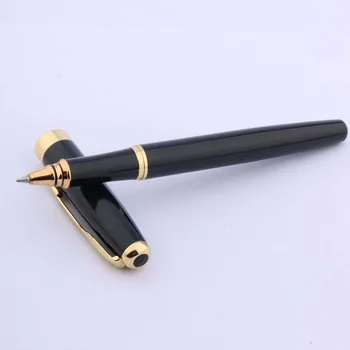 יוקרה 388 שחור עט רולר בול אדווה הזהב לקצץ מתנה חץ קליפ חתימת עט עסקים במשרד ציוד לימודי כתיבה